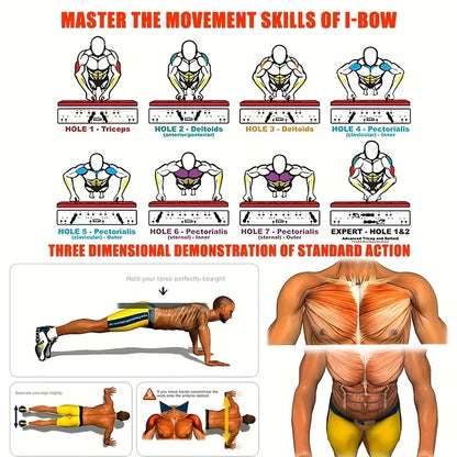 Portable Push-Up Board Set – Full Body Fitness Training